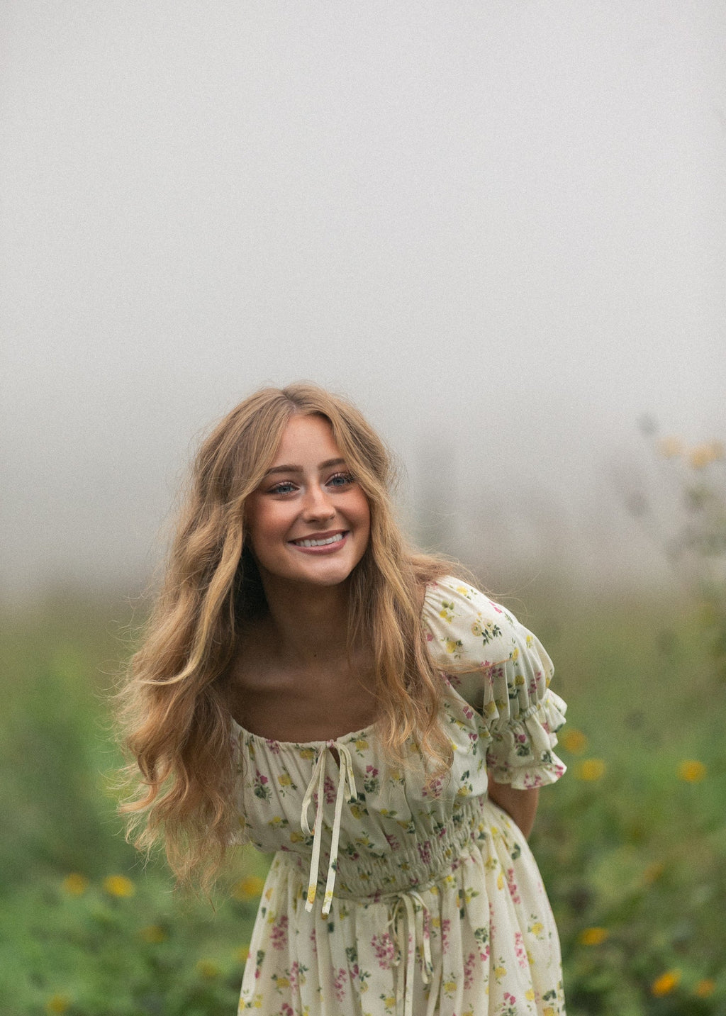 Celine Puff Sleeve Floral Maxi Dress