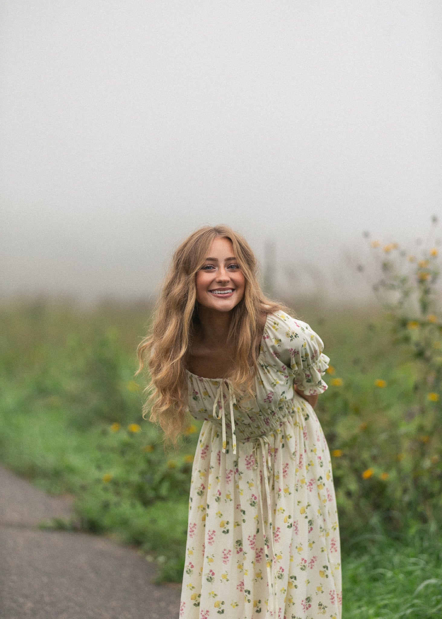 Celine Puff Sleeve Floral Maxi Dress